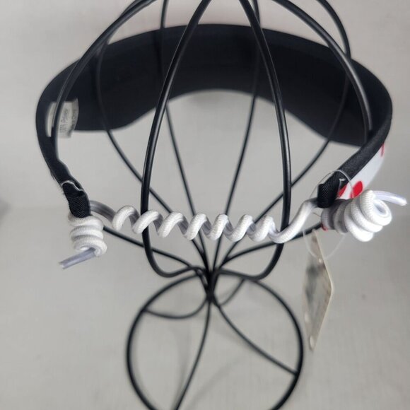 GloveIt Ladies Red & White Polka Dot Outdoor Golfing Tennis Adjustable Visor Hat - Picture 3 of 7